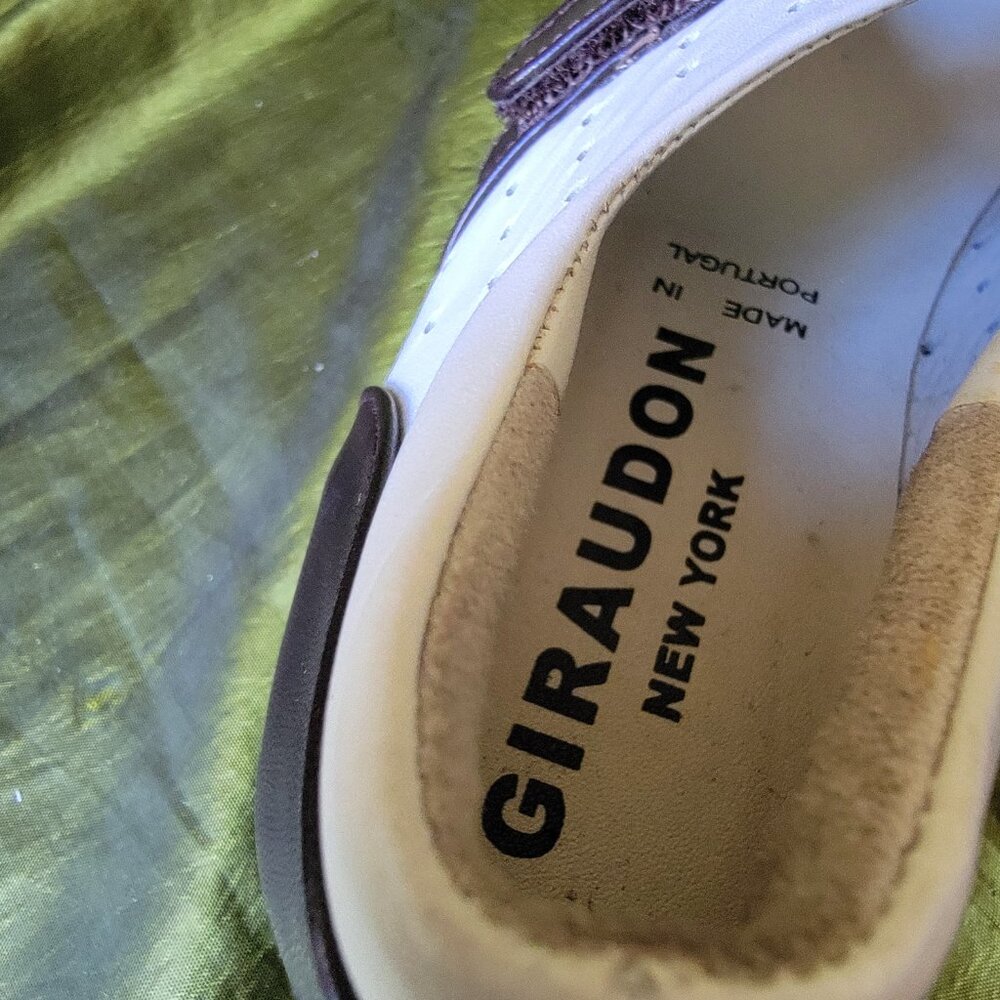 VINTAGE Giraudon New York Two Tone Platform Mary Janes Handmade Portugal NIB 5.5 - Picture 4 of 6